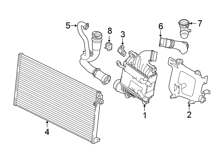 Jaguar XF Radiator LITER Cooling AUXILIARY T2H2530 Jaguar Palm