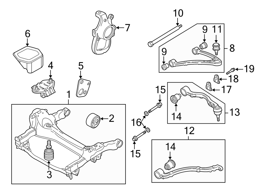 Jaguar XJ8 Suspension Control Arm. Right, Causing, Arms JLM21375