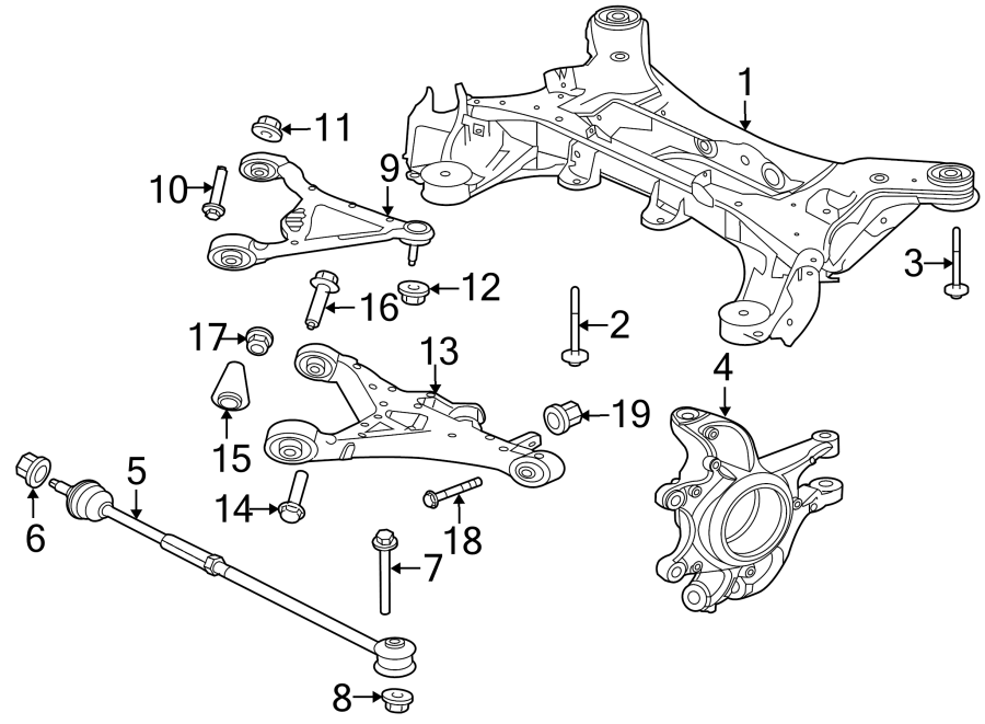 Jaguar XJR Subframe - suspens. Suspension crossmember - C2D32739 ...