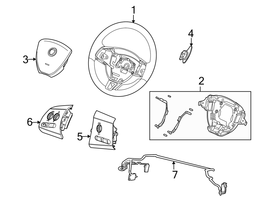 Jaguar XKR Steering Wheel Wiring Harness - C2P7725 | Jaguar Palm Beach ...