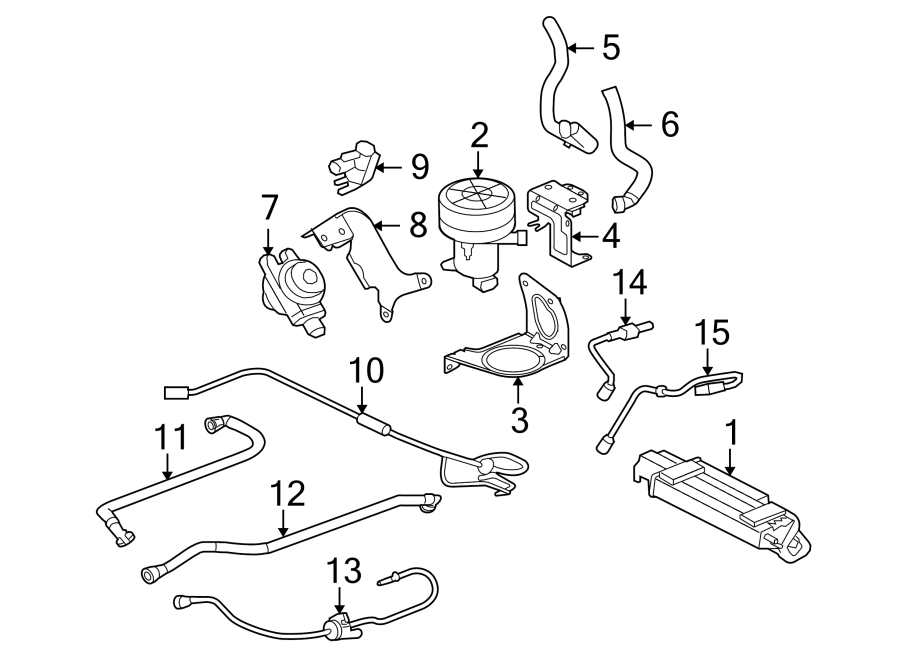 Jaguar XF Breather tube. Evaporative Emissions System - AJ812234 ...