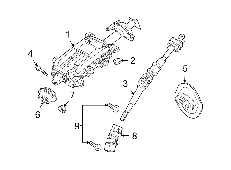 Jaguar XF Steering Shaft Universal Joint. F-Type. W/R model. W/XKR-S ...