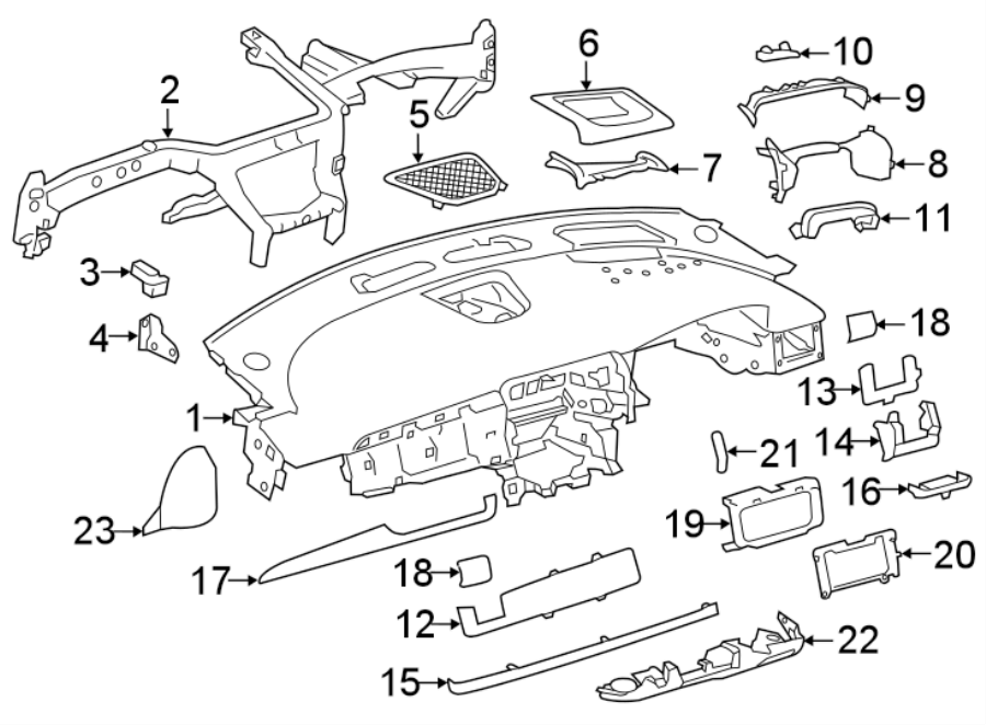 Jaguar XF Dashboard Panel. Instrument, Make - T2H21832AAM | Jaguar Palm